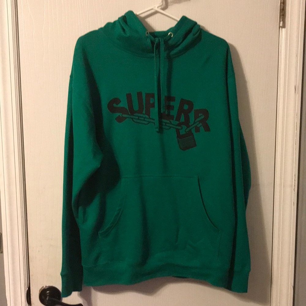 Superrradical green hoodie